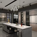 ZB Smart Spray Clean Kitchen Appliances Showroom With Modern Display And Cabinets
