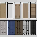 Modern Swing Doors With Various Panel Designs And Wood Glass Metal Materials