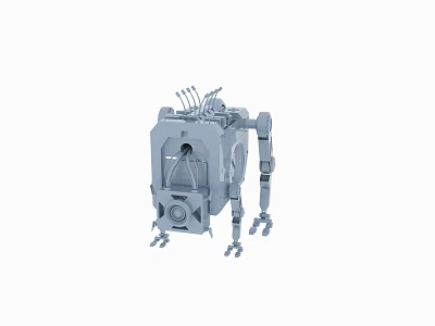 Modern Mechanical Dog 3d model Modern Mechanical Dog 3d model