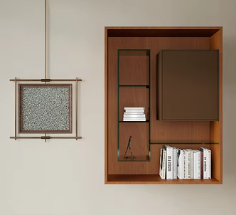 decorative cabinet bookcase 3d model
