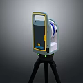 Leica Geosystems Laser Survey Instrument On Tripod With Yellow Gray Body And Circular Lens