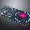 portable synthesizer mixer reverberator tuner mixer mixing equipment 3d model