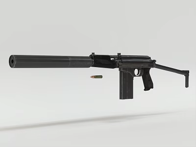 Modern Rifle Assault Rifle 3d model