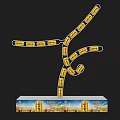 Maggi Yellow Packaging F Shaped Structure Photo Check In Spot With Brand Base Design
