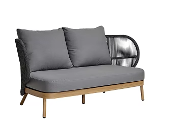 Sofa Double Sofa Outdoor Patio Garden Balcony Leisure Sofa 3d model