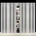 Elegant Modern Bookshelf Interior Design With Layered Books Decorative Items And Gold Accent Lighting