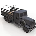 Vintage Military Tank With Open Top Structure And Rustic Metal Exterior