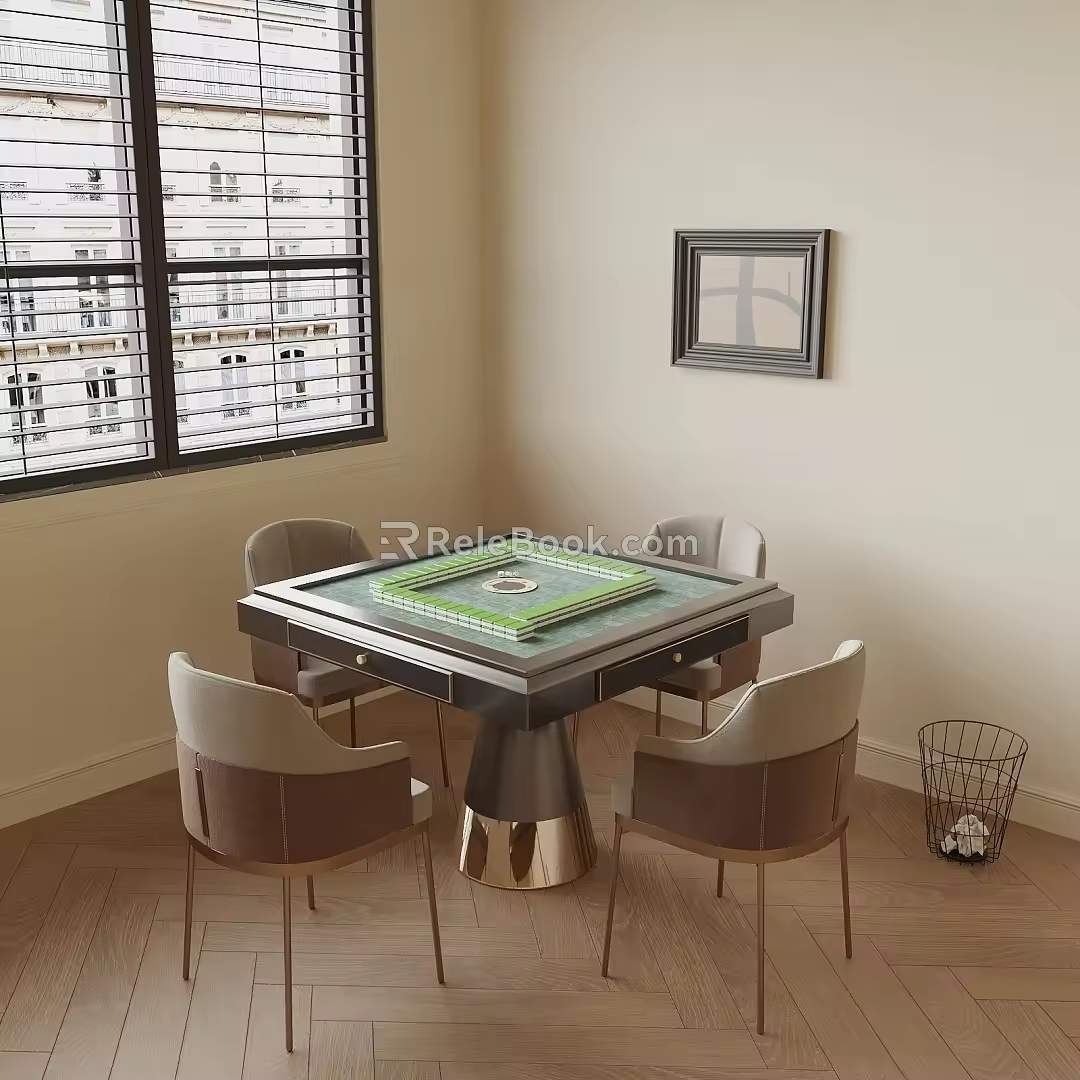 Modern Mahjong Table 3d model
