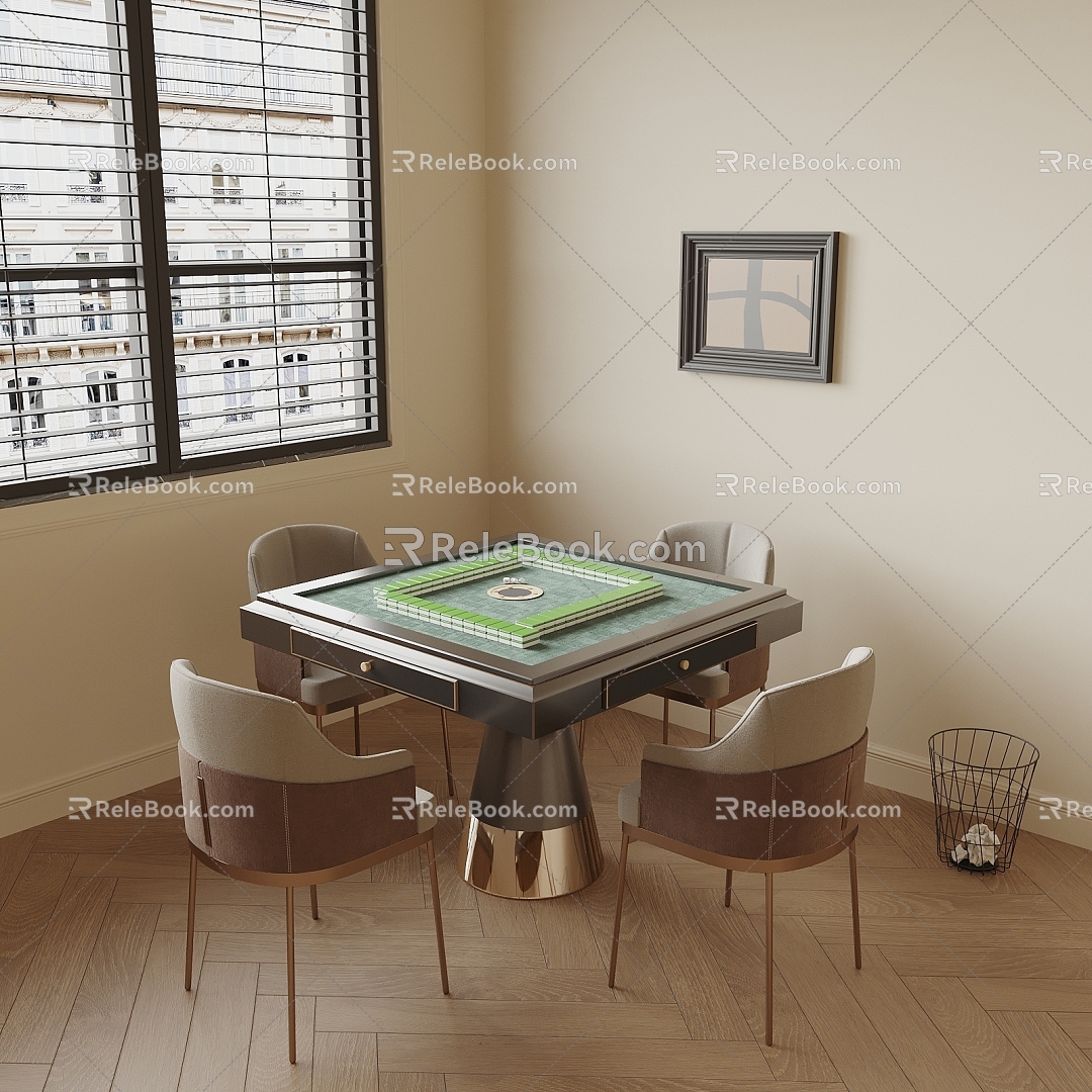 Modern Mahjong Table 3d model