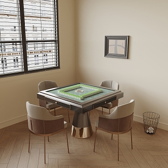 Modern Mahjong Table 3d model