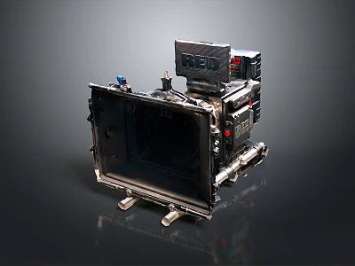 High Performance Professional Computer Workstation With Large Display And Modular Components 3d model