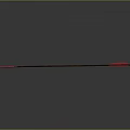 Traditional Arrow Weapon Featuring Brown Shaft Silver Arrowhead and Red Fletching