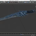 Dagger Game Dagger Poisonous Teeth Canine Teeth Short Knife Magic Knife Low Face Number Low Model Simple Model Game Sub-era Movie and TV Level Super Realistic High Precision 3d model