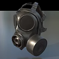 Tactical Military Gas Mask As Weapon With Metal Dual Lenses And Filter