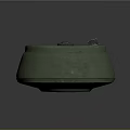 Green Military Grenade Weapon With Black Fuse And Round Base