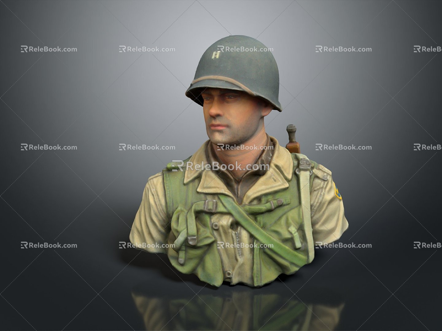 Modern Soldier Warrior World War II Soldier American Soldier Samurai 3d model