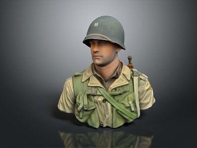 Modern Soldier Warrior World War II Soldier American Soldier Samurai 3d model