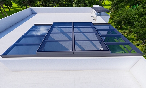 Lighting well translation skylight 3d model