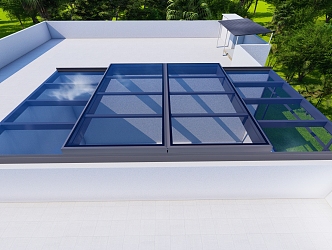 Lighting well translation skylight 3d model