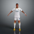 Football Player Wearing White Jersey With Fly Emirates Logo And Number 11 In Yellow Cleats