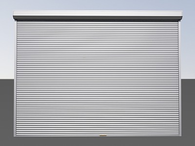 Rolling shutter door SU model 3d model