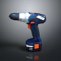 WORX Cordless Drill Blue And Silver Design With 18V Battery And Orange Button