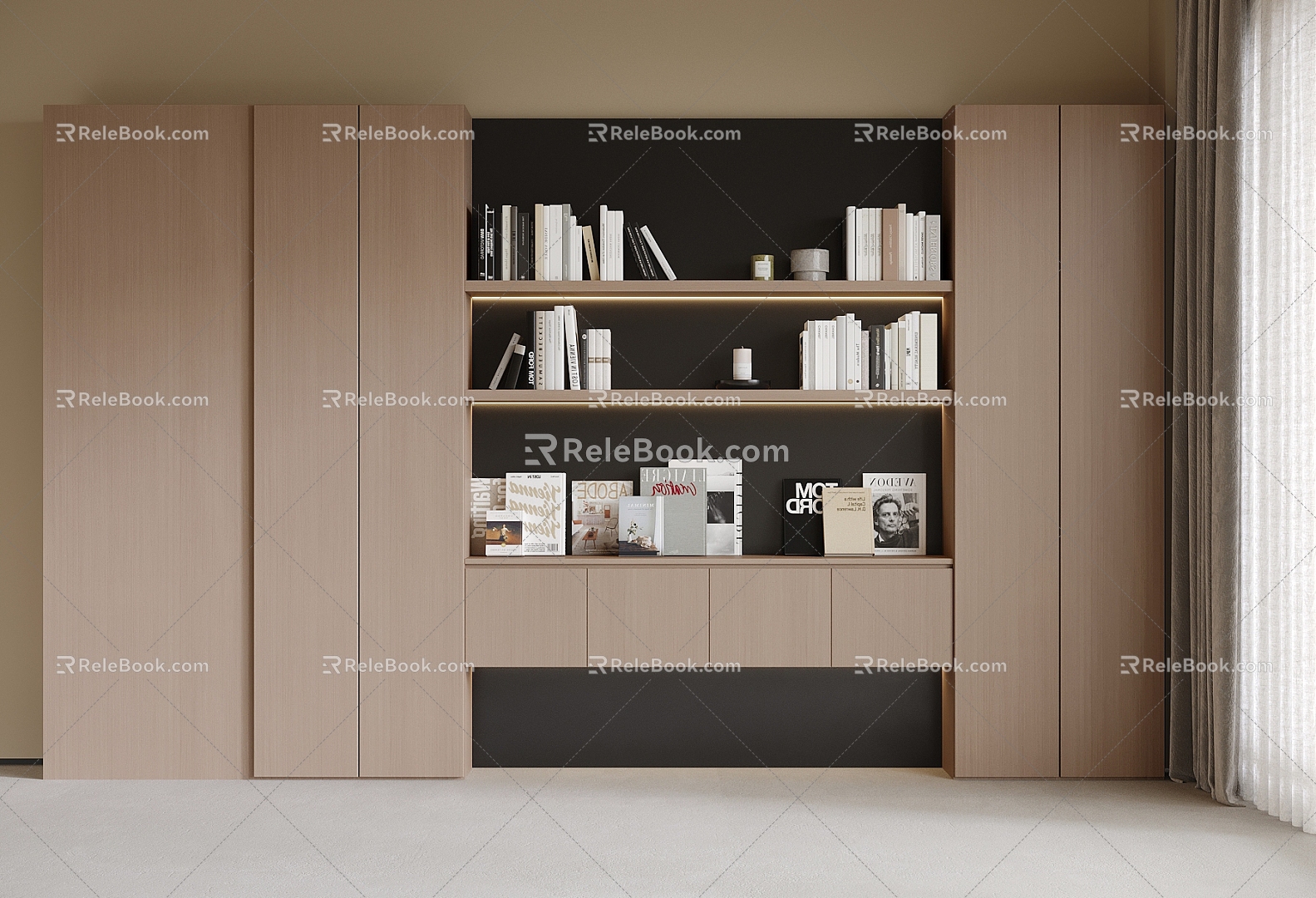 Bookcase 3d model