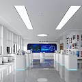 Modern Spacious Office Reception Lobby With Comfortable Curved Sofas And Large Bright Windows