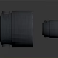 Black Round Lamps With Stands And White Light Panels For Lighting
