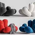 Modern Lazy Sofa Alien Lazy Sofa Flower Petal Lazy Sofa 3d model