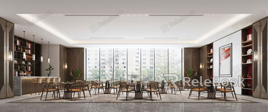 New Chinese Reception Area Sales Office model