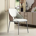 Modern Leather Office Chair With Padded High Back And Black Metal Armrests