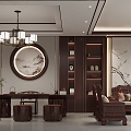 New Chinese Living Room Home Decoration Living Room 3d model