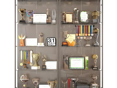 Modern Honor Cabinet 3d model