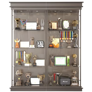 Modern Honor Cabinet 3d model