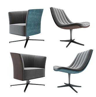 Modern single chair 3d model