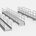 Durable Metal Ramps with Safety Railings Heavy Duty Industrial Hardware Tools
