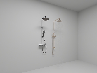 Tray three-function shower, only temperature control shower 3d model