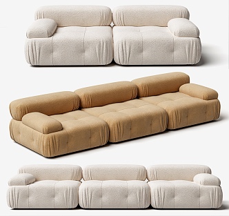 Modern Combination Sofa Double Sofa Multiplayer Sofa Combination 3d model