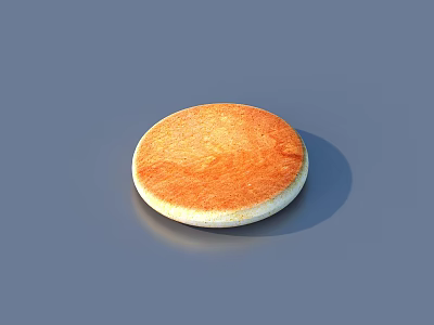 flatbread biscuit food 3d model