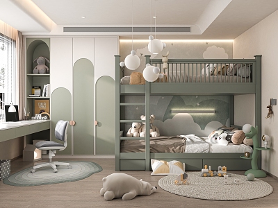 Modern Children's Room 3d model