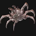 Transparent Spider Like Creature With Red Eyes Multiple Legs And Sci Fi Design