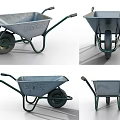 Industrial Equipment Defex Metal Wheelbarrow With Heavy Duty Construction Design