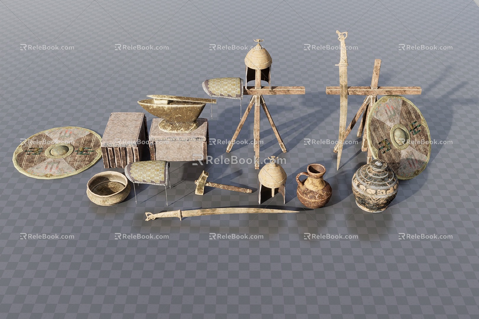 Medieval Props 3d model