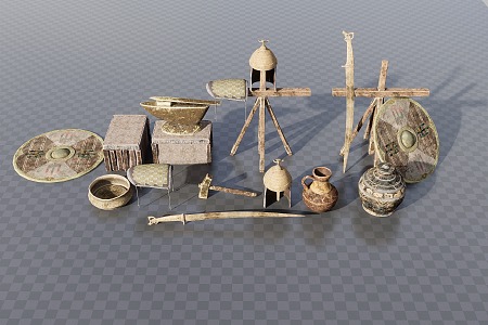 Medieval Props 3d model