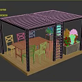 Modern Black Pergola with Lattice Roof Wooden Deck Dining Table Chairs and Planter Box