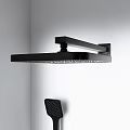 Modern Shower Sauna Design With Glass Partition Handheld Shower And Water Flow