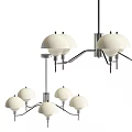 Multi-head chandelier 3d model