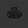 Black Handheld Weapon Communication Radio Motorola with Antenna Display and Buttons