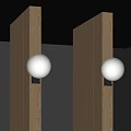 Modern wall lamp decorative lamp moon lamp spherical wall lamp bedside table lamp 3d model